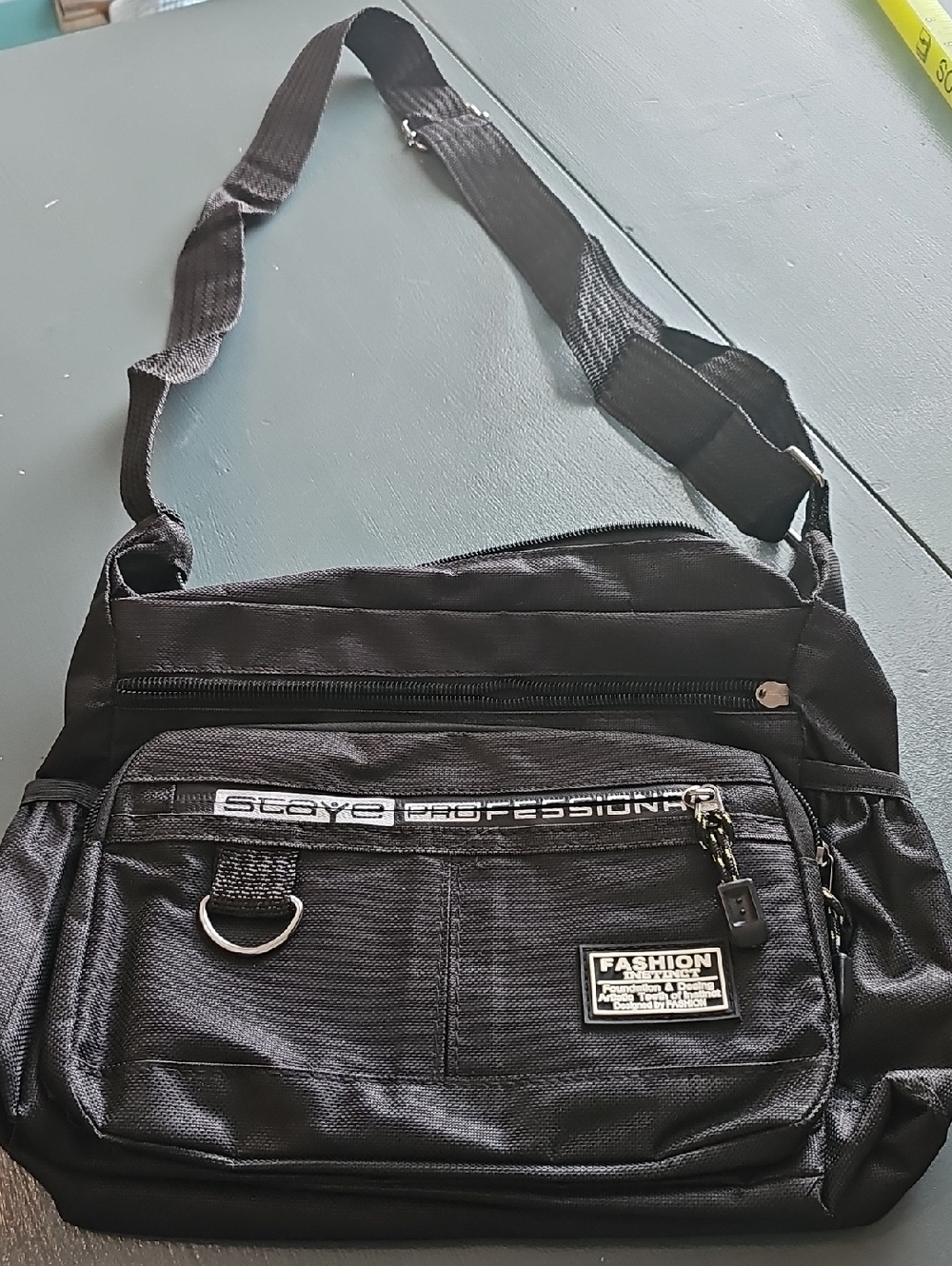 Anti-theft Messenger Black Bag . Crossbody Shoulder Bag. Unisex. Never Used